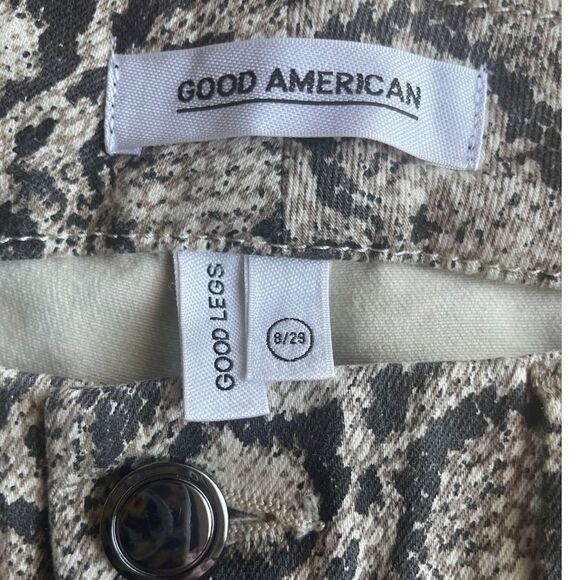 Good American Good Legs Snake Print Skinny Jeans - Picture 7 of 8